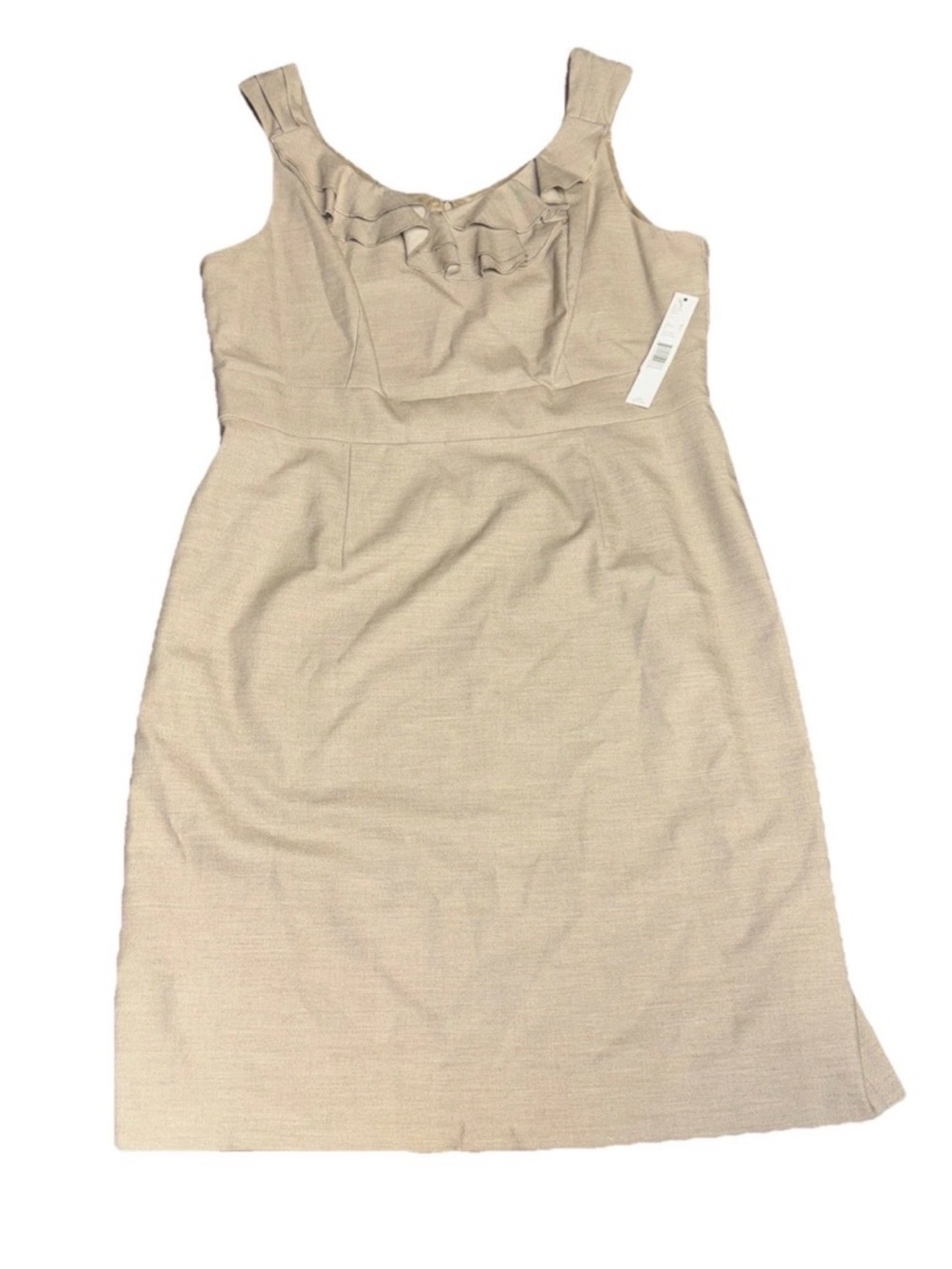 Antonio Melani Tolly Dress Tan Size 14 Retails $159 Preppy Academia Office